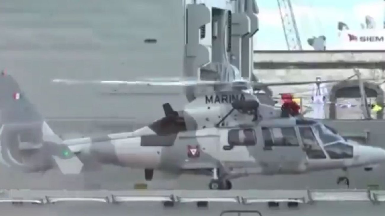 Cae helicóptero de Semar en el océano; hay 3 muertos