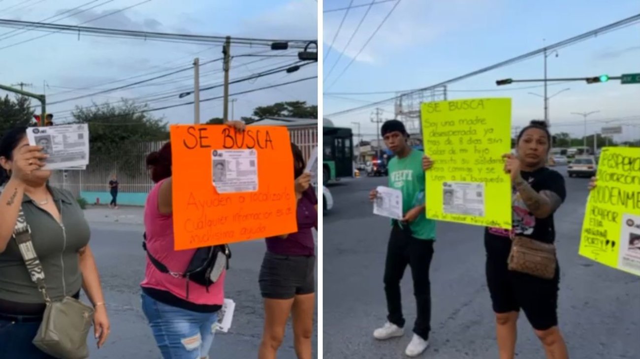 Bloquean carretera a Reynosa para exigir hallar a 2 menores