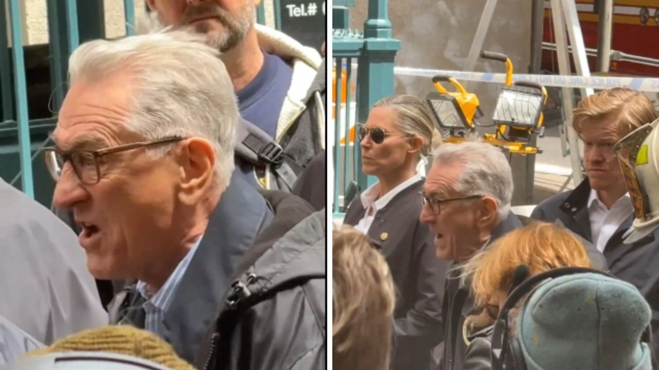 Robert De Niro confronta a manifestantes propalestinos