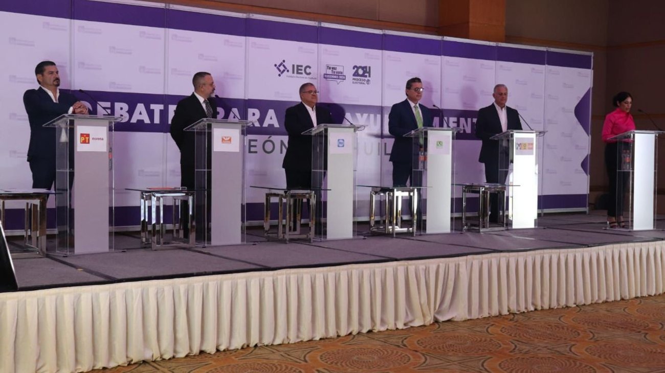 Debaten candidatos de Torreón apegados al guion