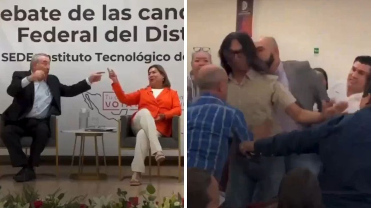 Candidatos a diputados federales se pelean en debate