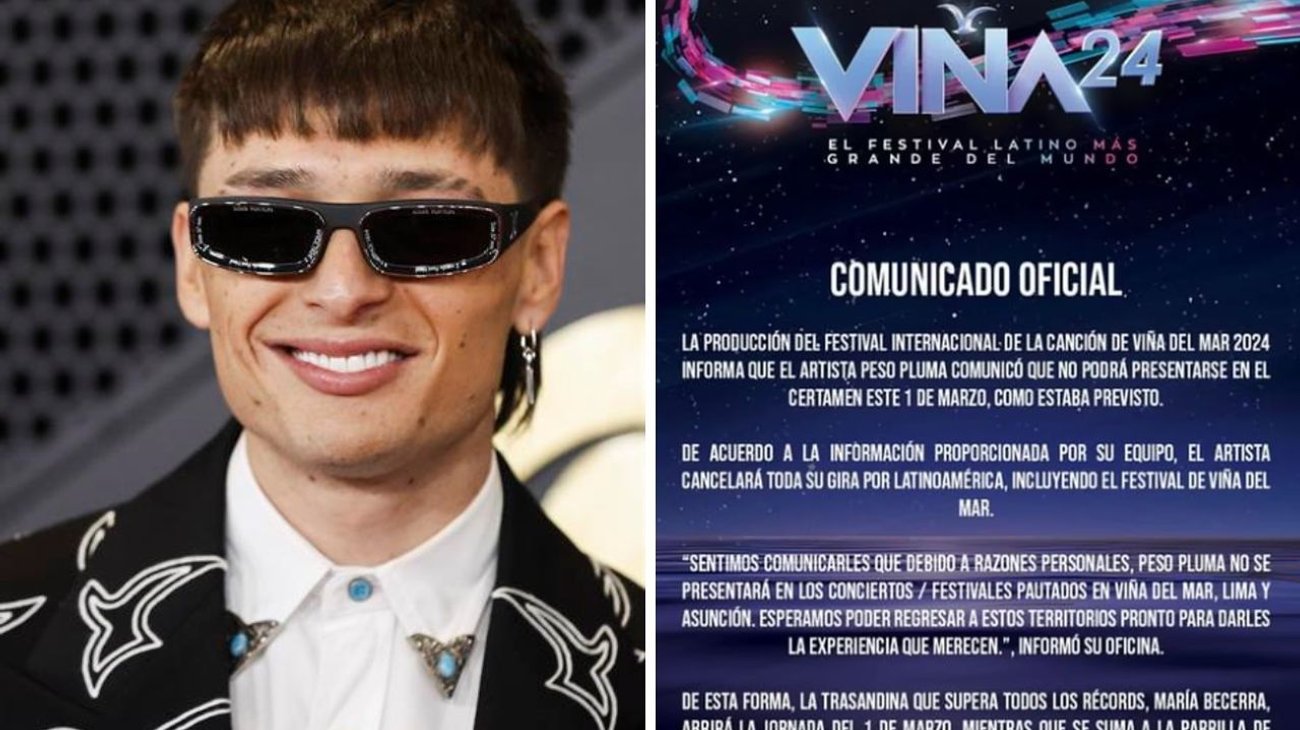 Peso Pluma cancela en Viña del Mar por 'razones personales'