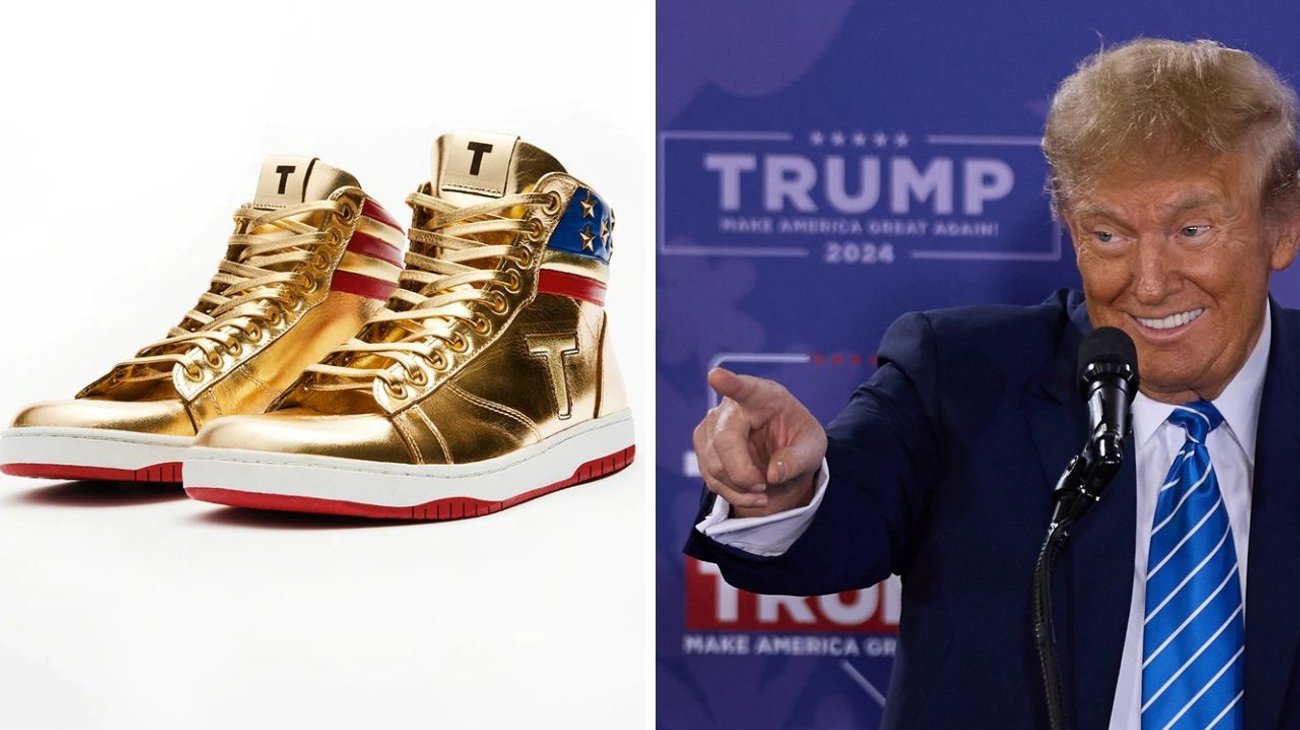 Trump lanza marca de tenis tras una multa millonaria