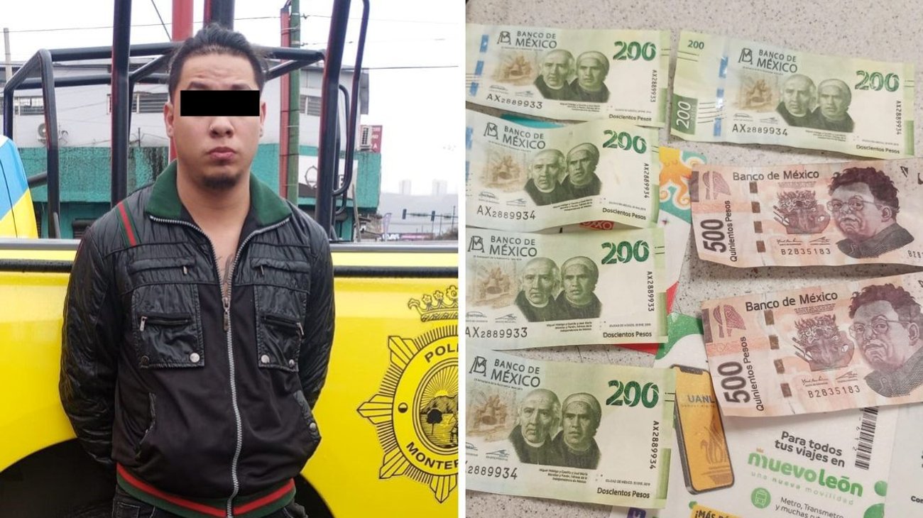 Detienen a hombre por pagar con billetes falsos