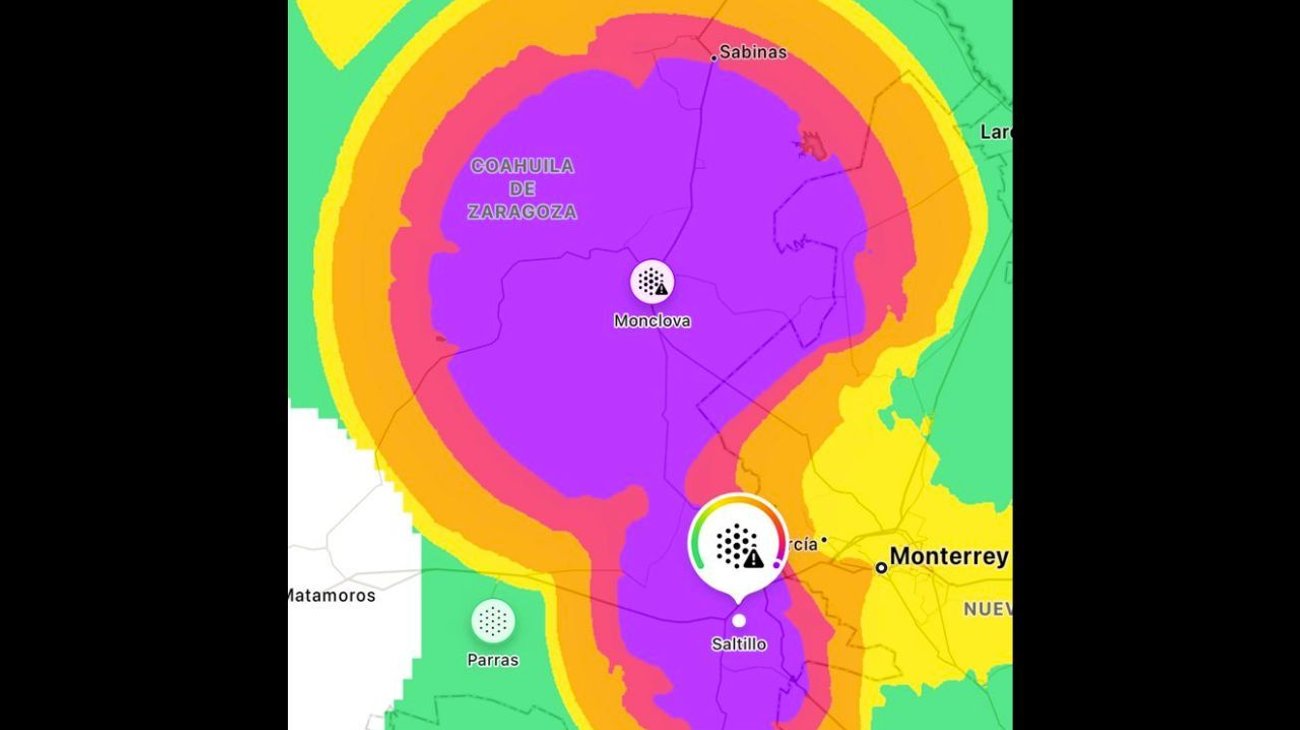 Registran muy mala calidad del aire en sureste de Coahuila 