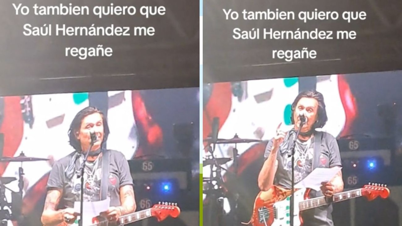 Saúl Hernández regaña al público en concierto y calla a fan