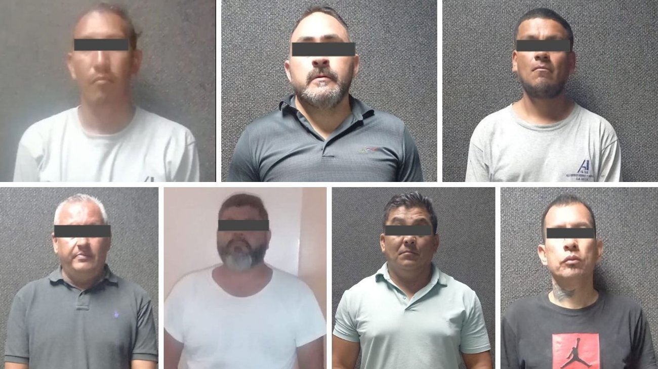 Detienen a 7 por traer vehículos de carga pesada robados