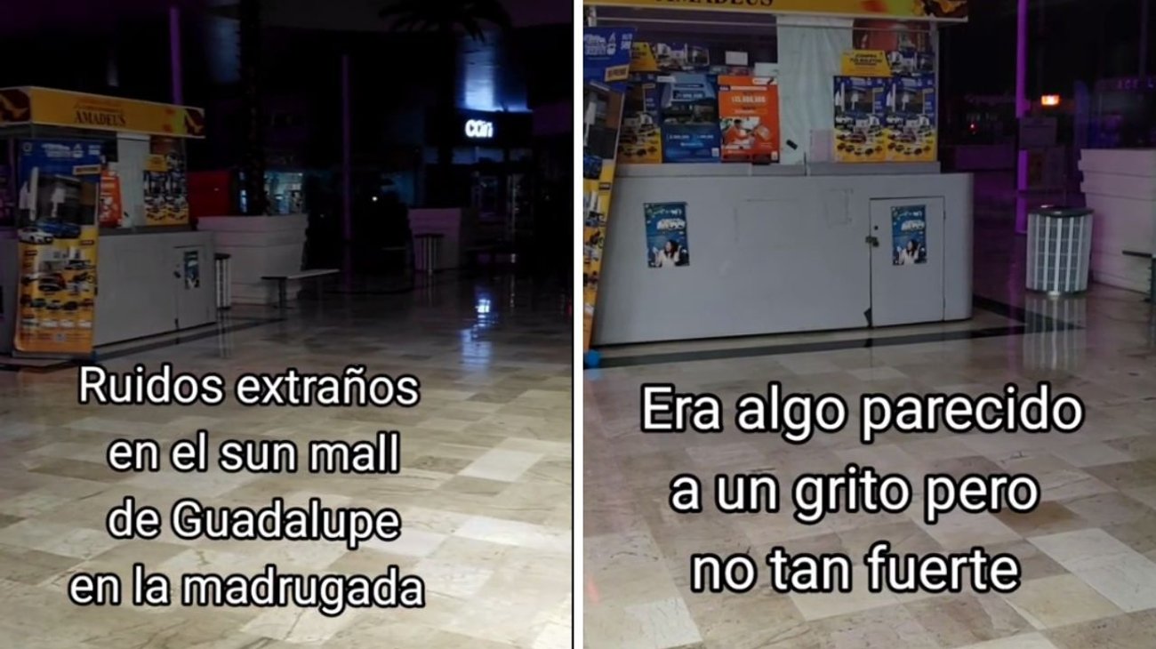Captan sonidos extraños en interior del Sun Mall Guadalupe