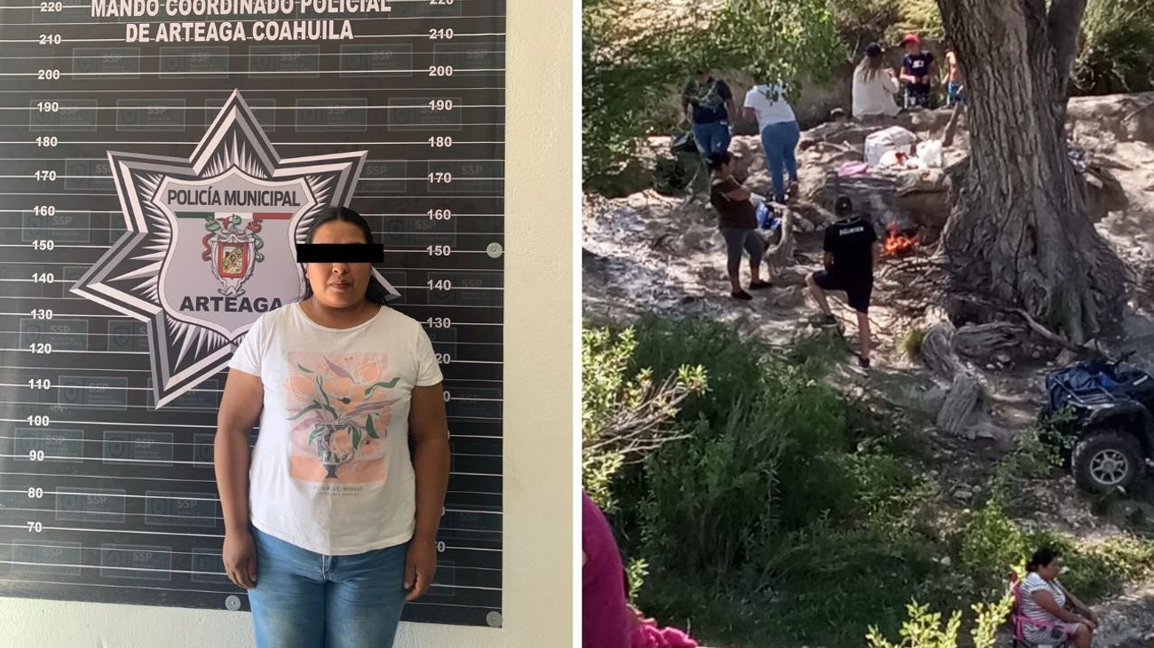 Detienen a mujer por prender fogata y dañar árbol en Arteaga