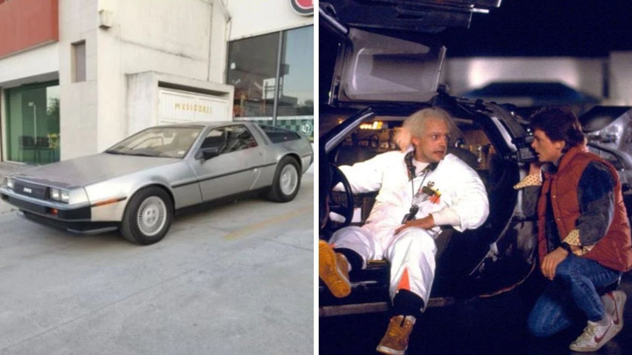 Captan DeLorean en Monterrey y enloquece las redes sociales