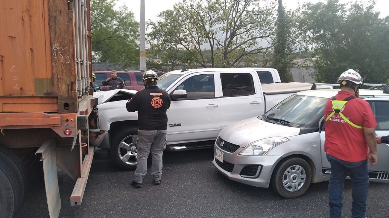 Dos accidentes con tráileres dejan dos lesionados