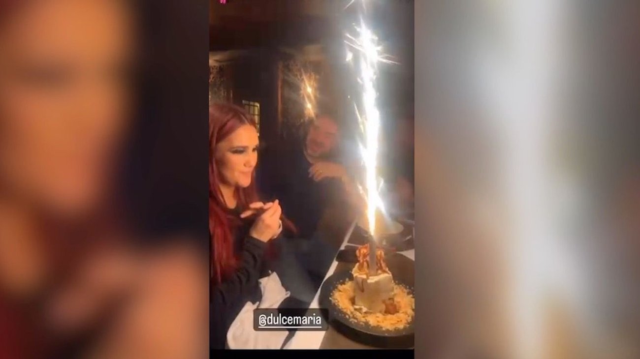 Celebra RBD cumpleaños de Dulce María en San Pedro