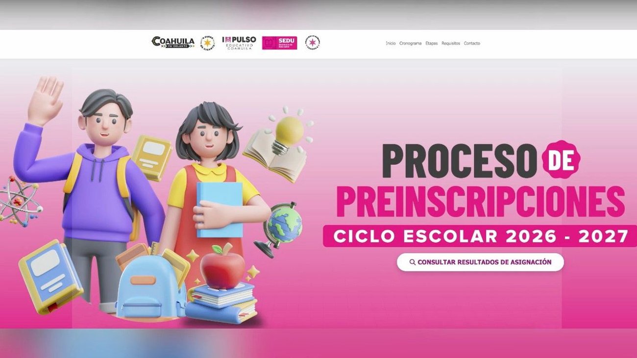 Publican resultado de asignación de escuelas para ciclo 2026-2027
