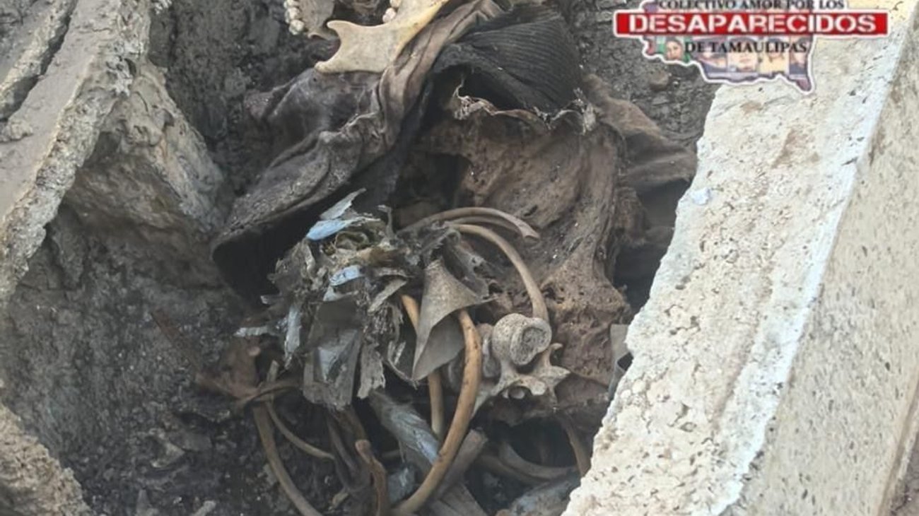 Colectivo encuentra restos humanos en panteón de Tamaulipas