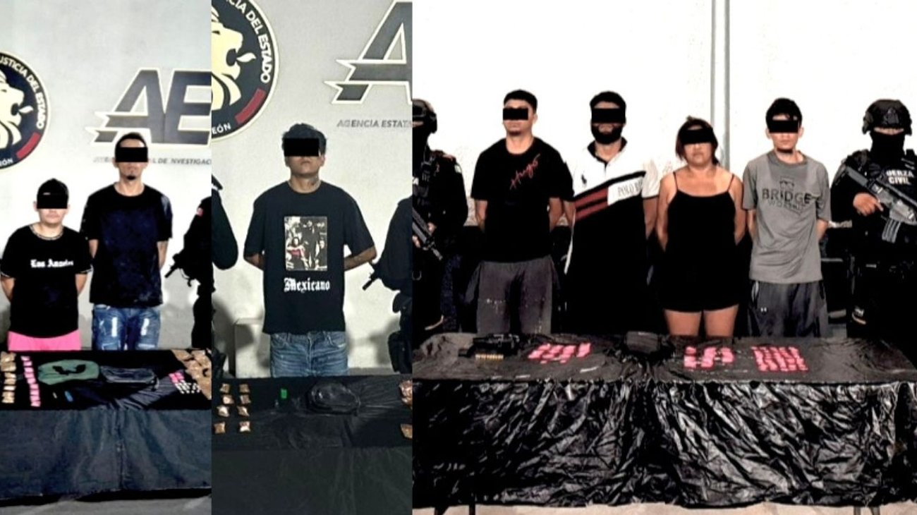 Operativo en Guadalupe deja siete detenidos con droga y arma