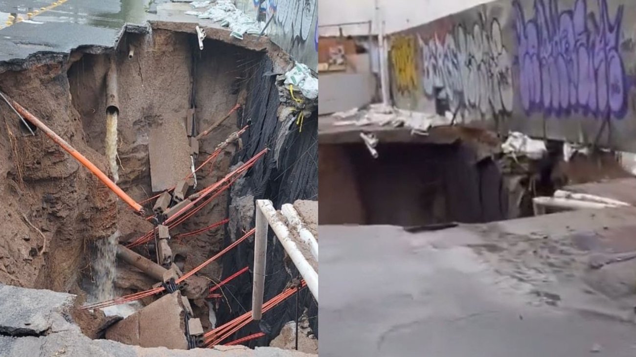 Afecta megasocavón de 10 metros importante avenida en Guadalajara