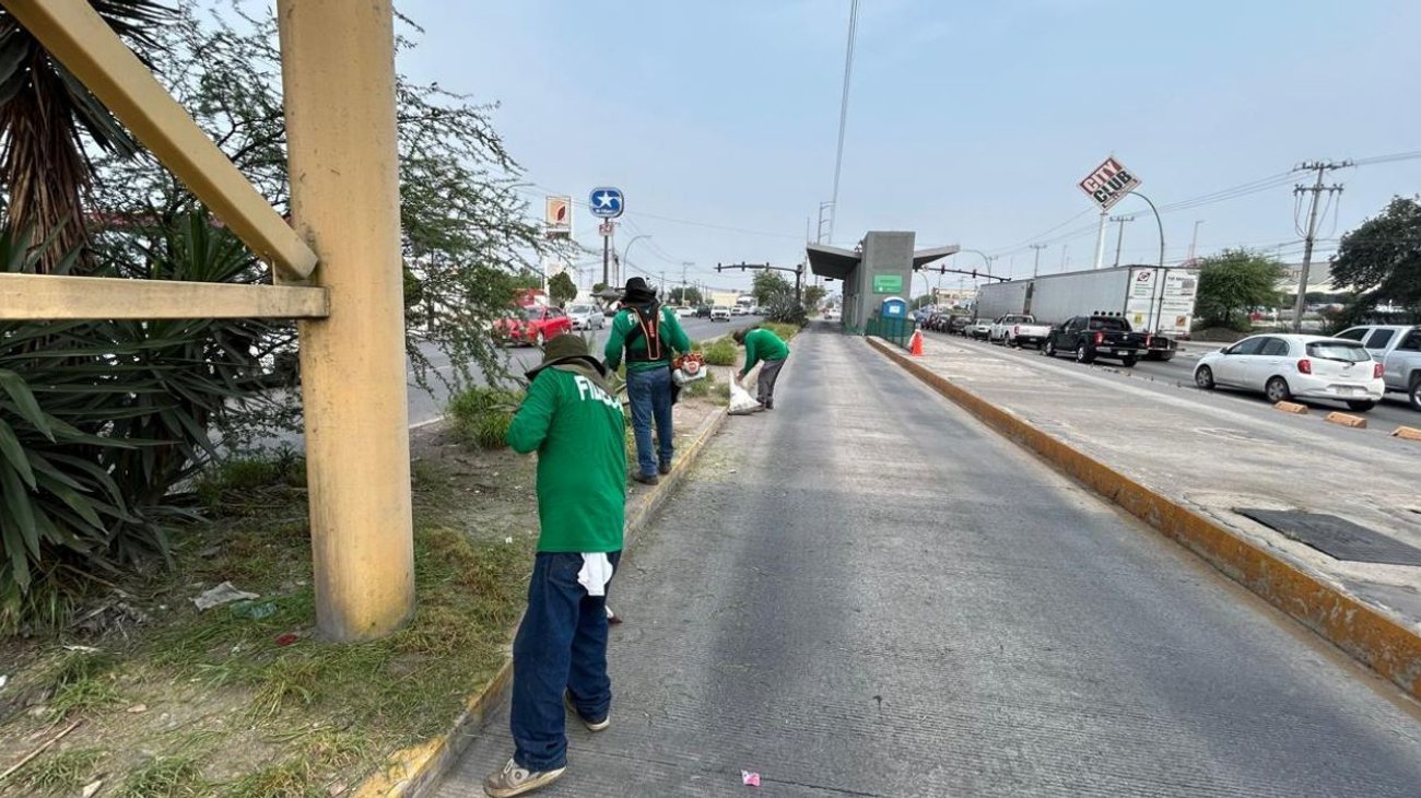 Efectúan labores de limpieza en zona metropolitana por Mundial