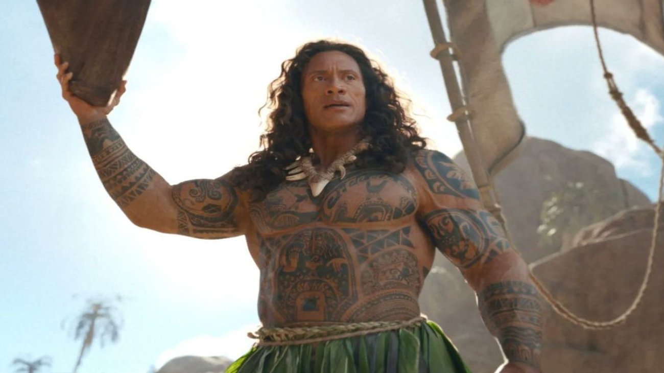 Critican look de 'La Roca' en live action de 'Moana'
