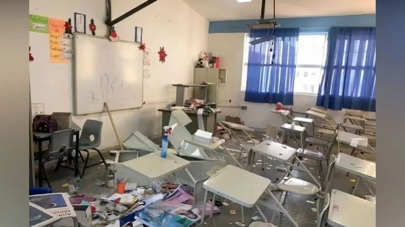 Roban y vandalizan en 11 escuelas de Tamaulipas