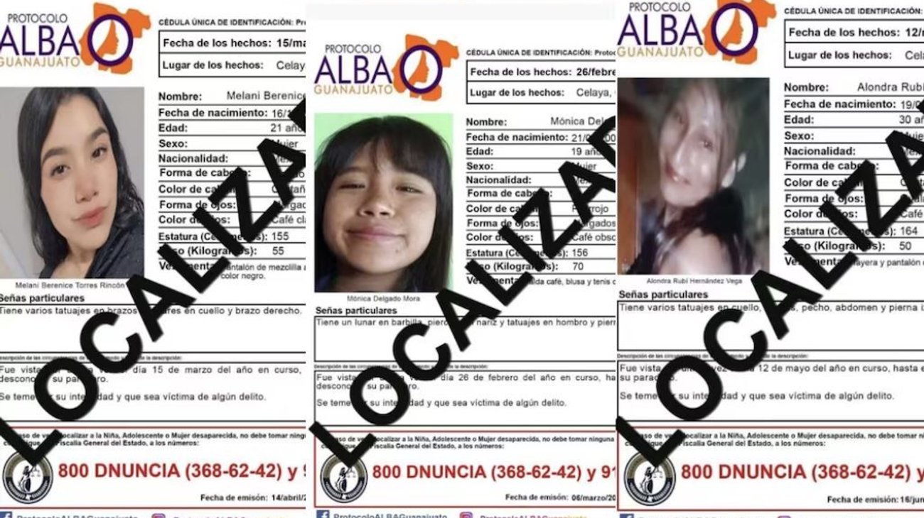 Hallan sin vida a cinco jóvenes desaparecidas en Guanajuato