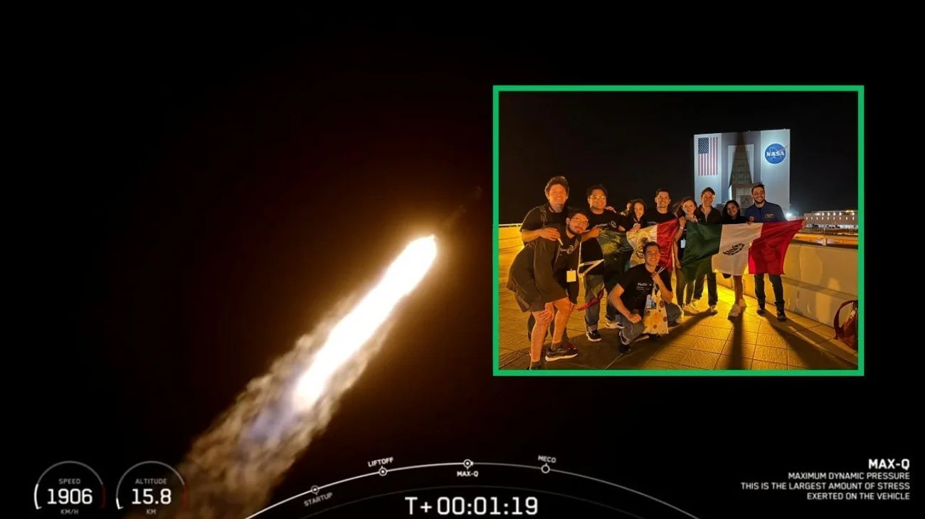 Experimento de jóvenes mexicanos parte al espacio con éxito