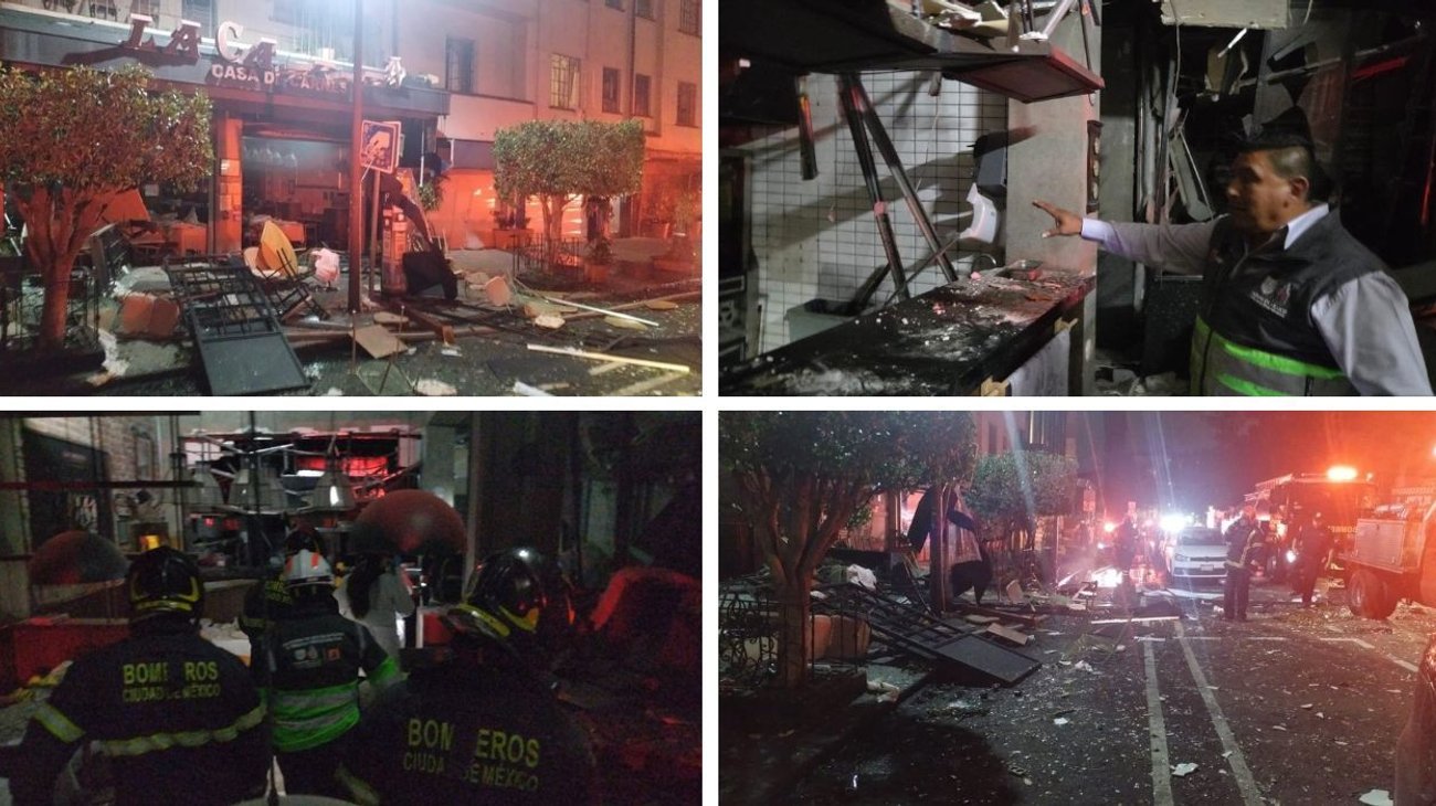 Explosión sacude restaurante en Roma Norte, CDMX; hay 13 heridos