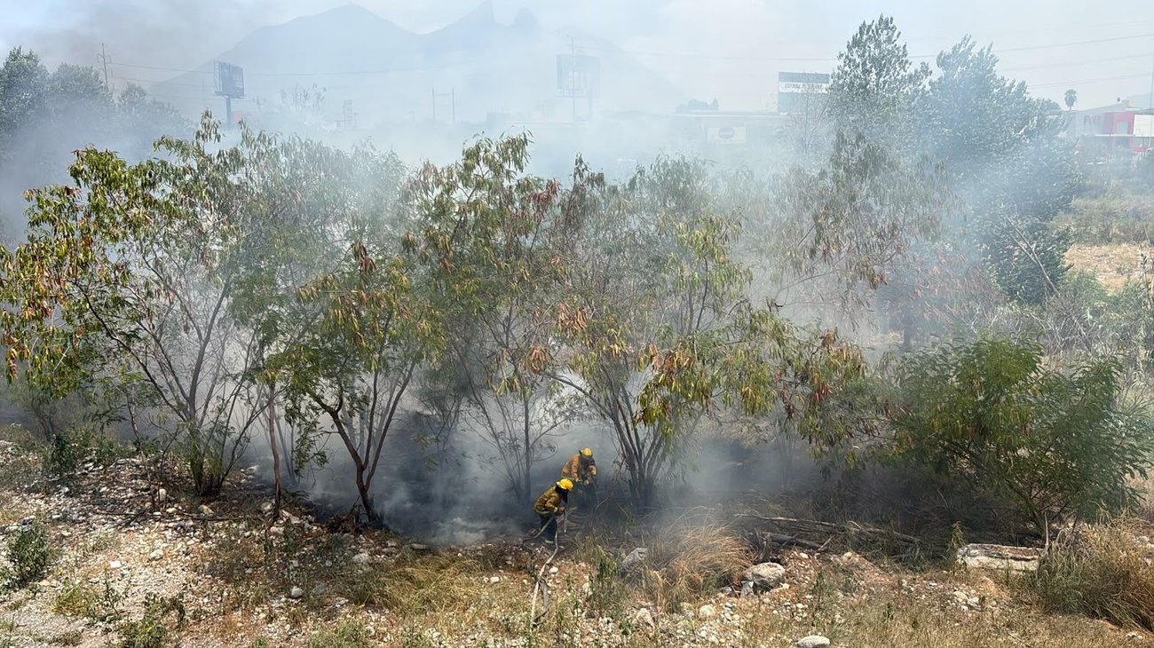 Incendio en el lecho del río Santa Catarina provoca movilización