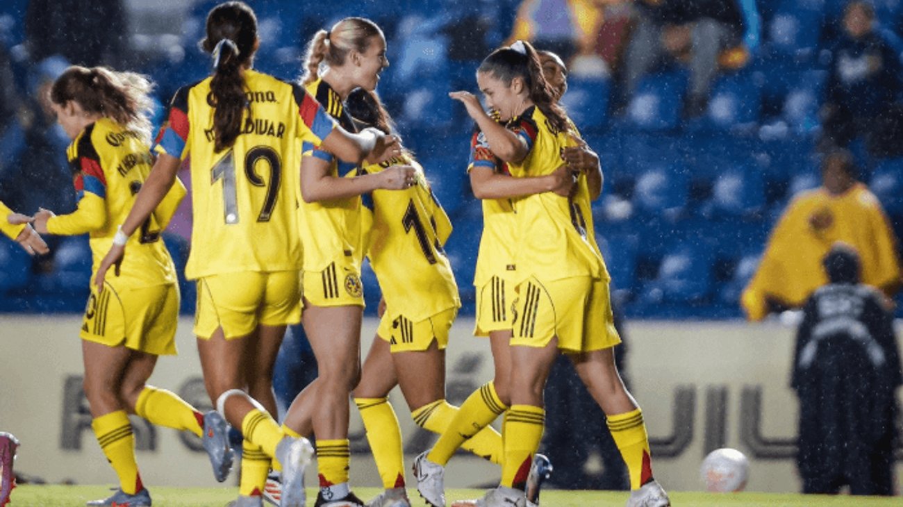 América golea al Puebla y mantiene paso perfecto 