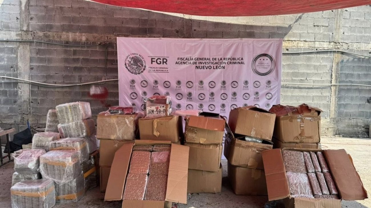 FGR asegura más de 700kg de marihuana en Santiago