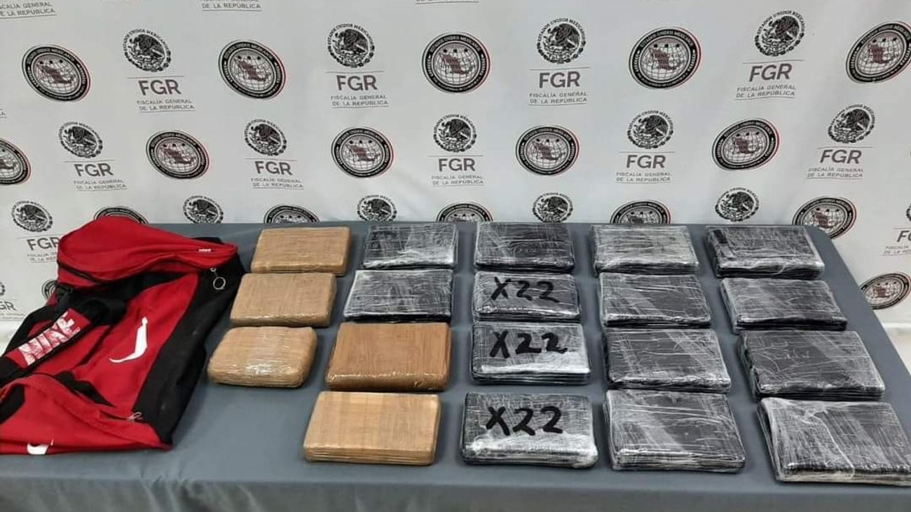 Aseguran 22 kilos de cocaína y capturan a 3 en Guadalupe