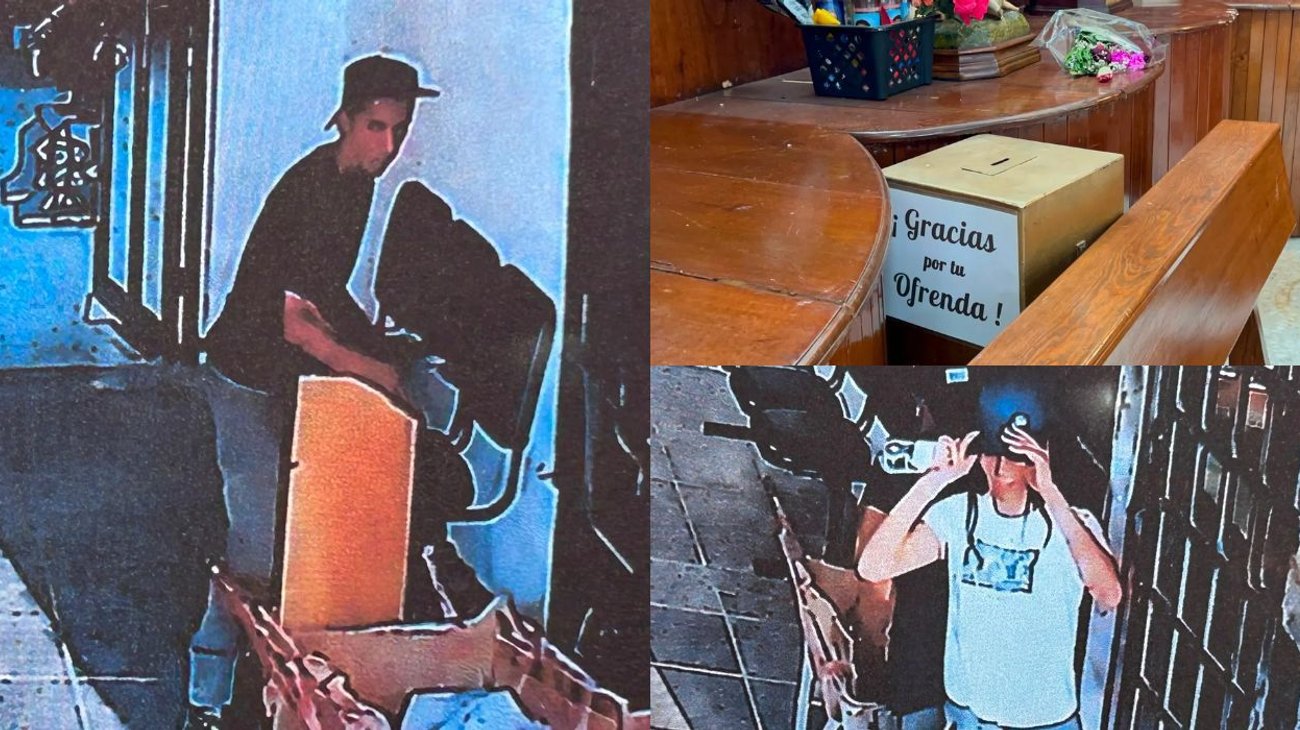 Fingen rezar para robarse una urna con limosnas en parroquia