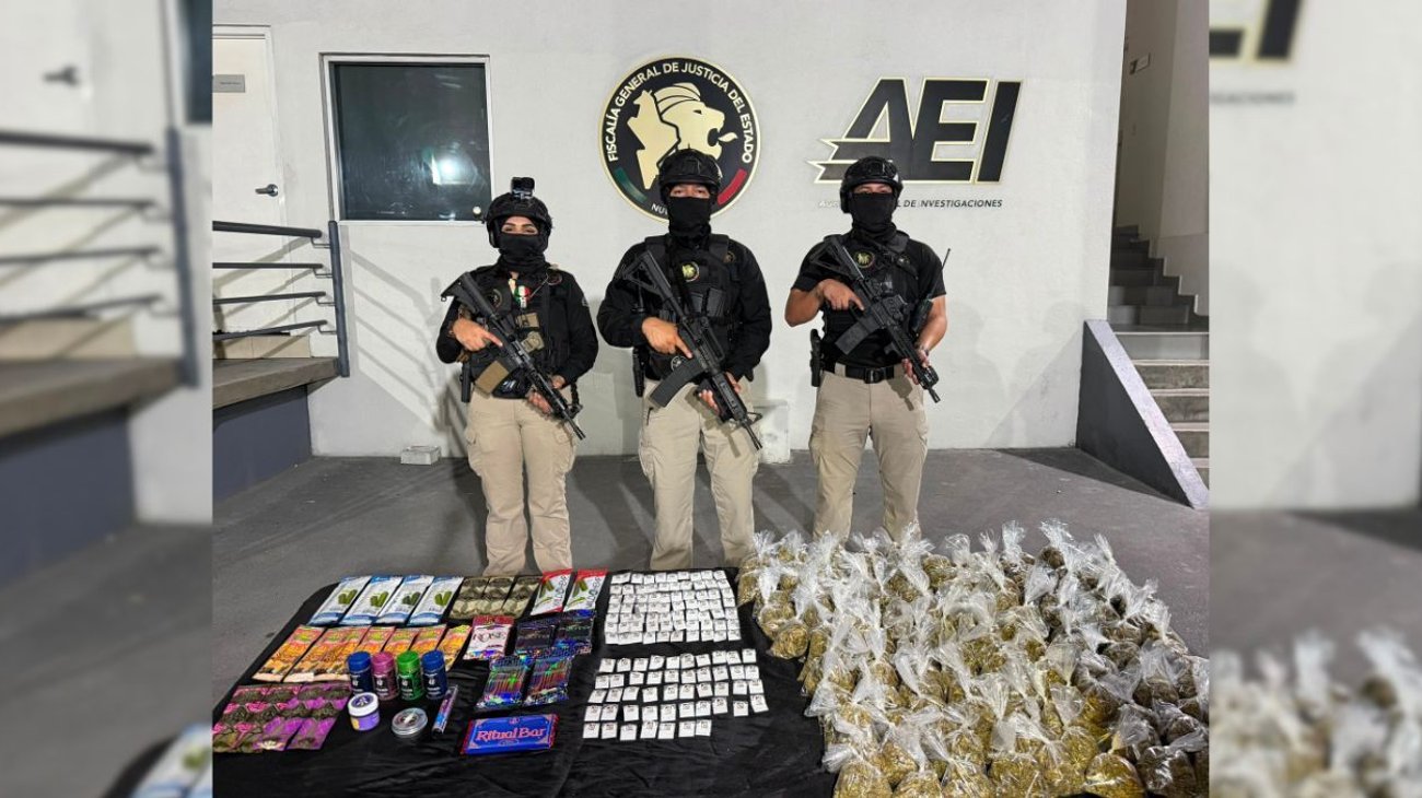 Decomisan droga en operativo a bares del centro de Monterrey