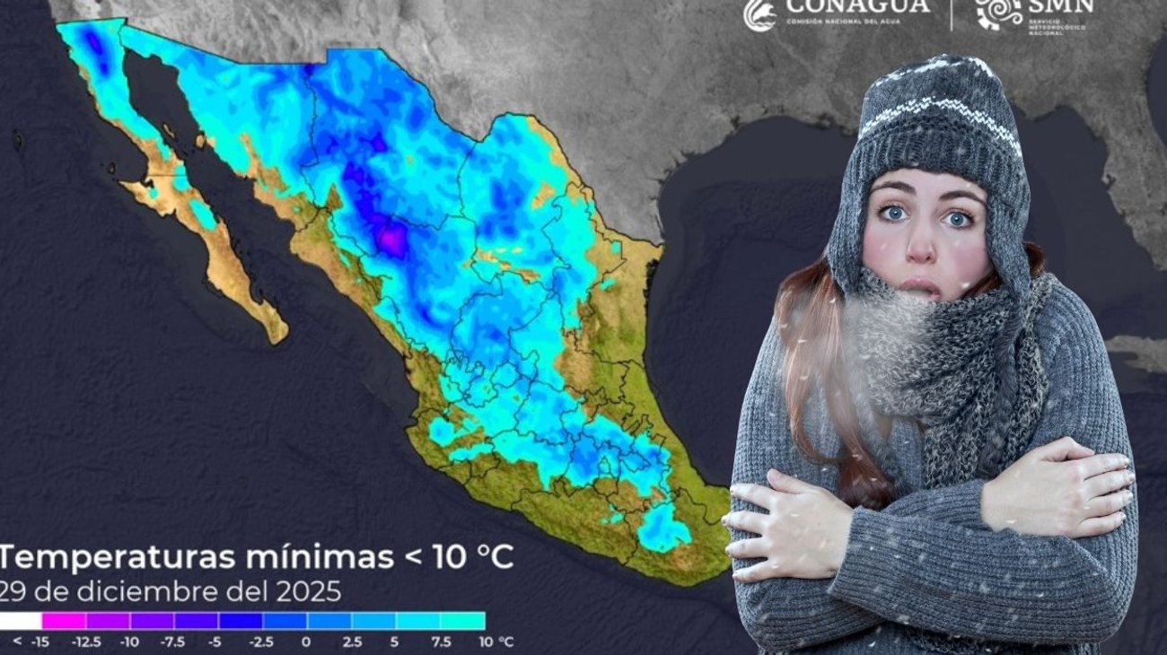 Ingresa frente frío 25 y provoca caída de temperaturas en México