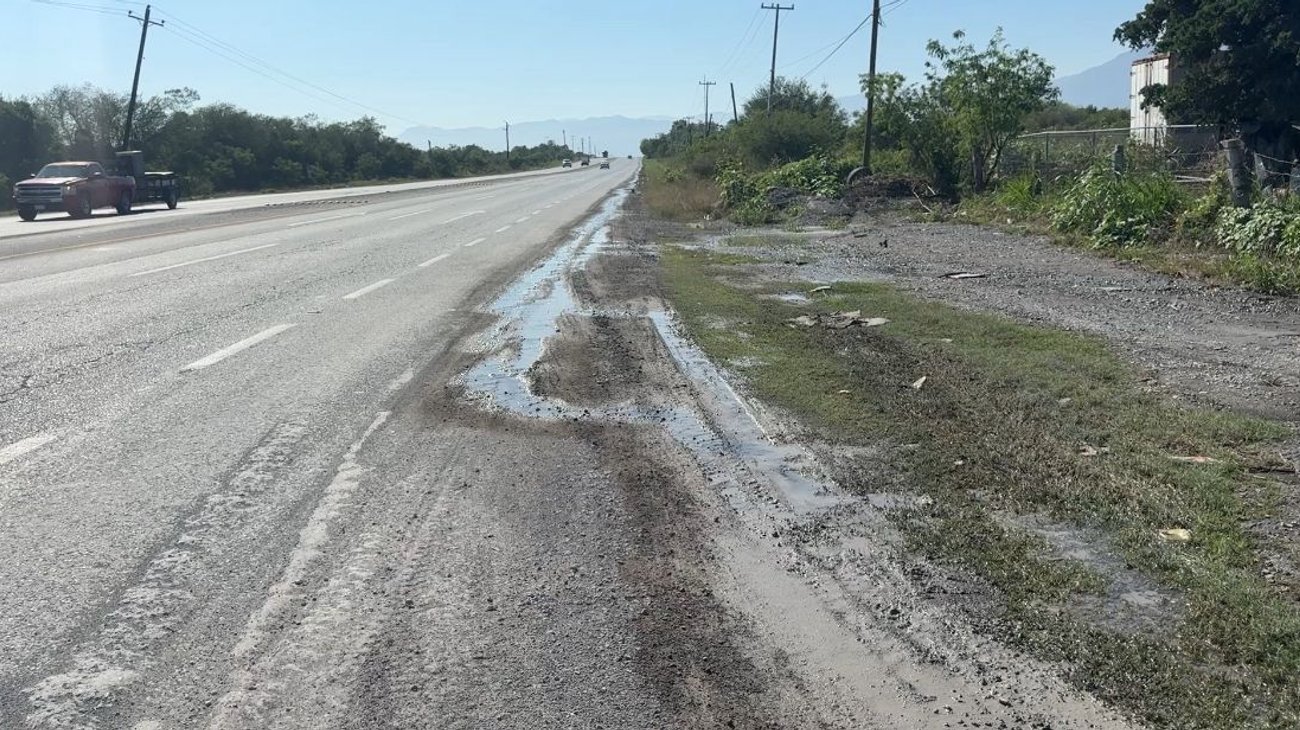 Persiste fuga de agua en estación de rebombeo en Ciudad Victoria