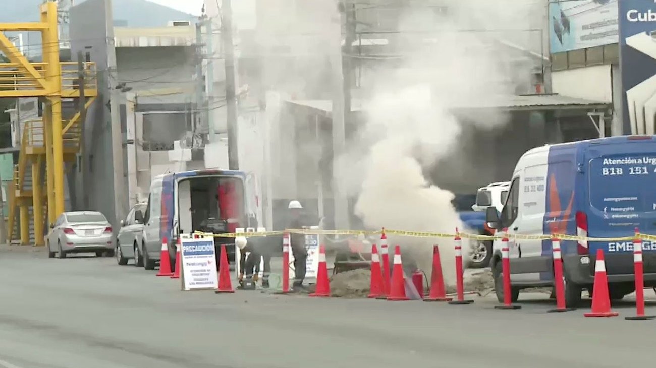 Alerta fuga de gas sobre la avenida Bernardo Reyes