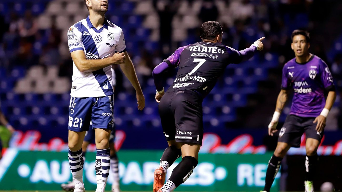 Con gol de Funes Mori, Rayados empata 1-1 contra Puebla