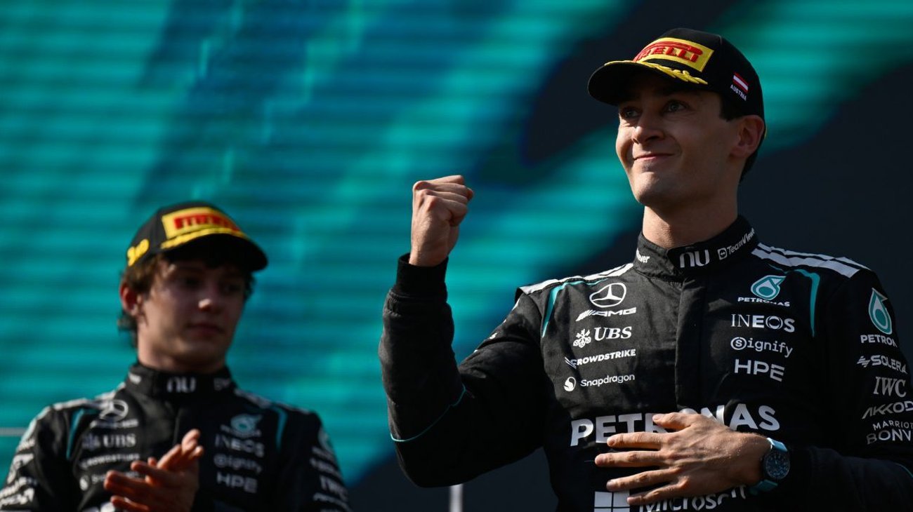 George Russell vence a Verstappen en GP de Austria