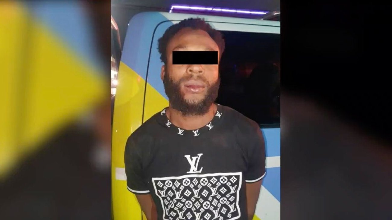 Detienen a haitiano por atacar a botellazos a empleado