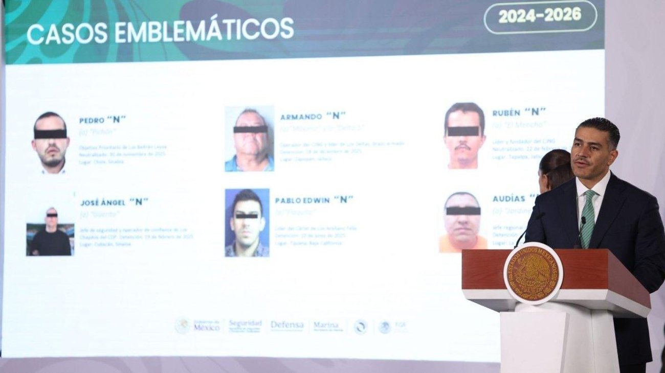 Confirma Harfuch alianza entre CJNG y Los Chapitos