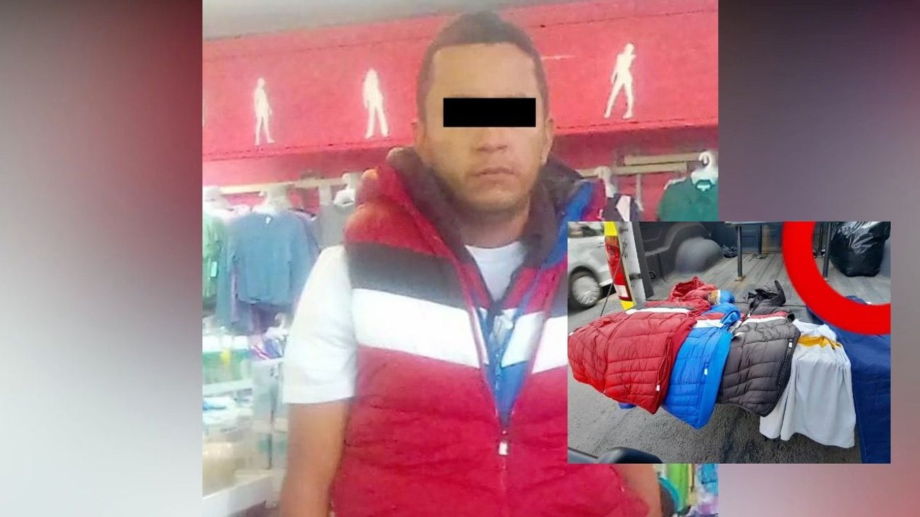 Cae por intentar robarse chalecos de tienda departamental