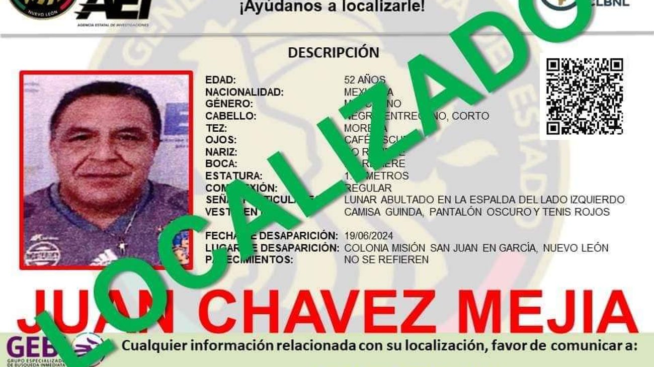 Localizan a hombre desaparecido; estaba con su ¡amante!