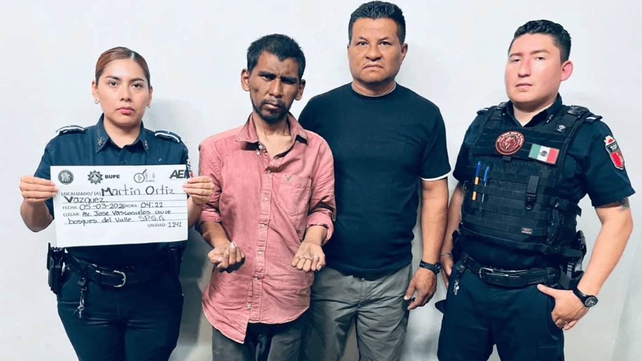 Localizan a hombre reportado como extraviado desde 2025