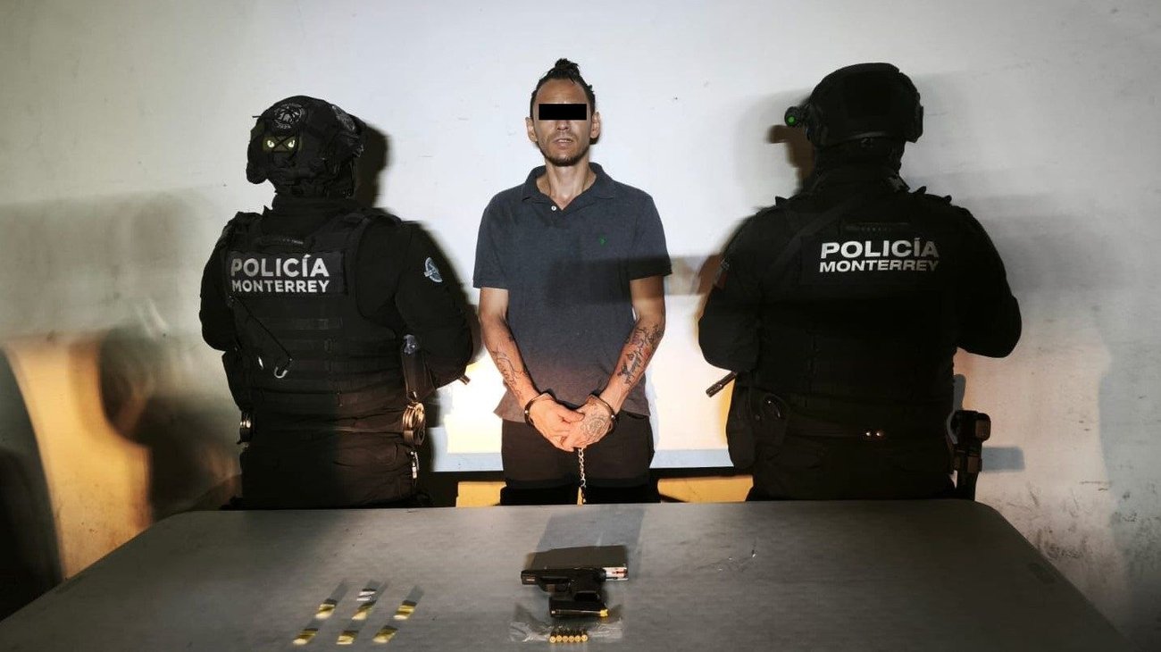 Detienen a hondureño con arma de fuego y droga
