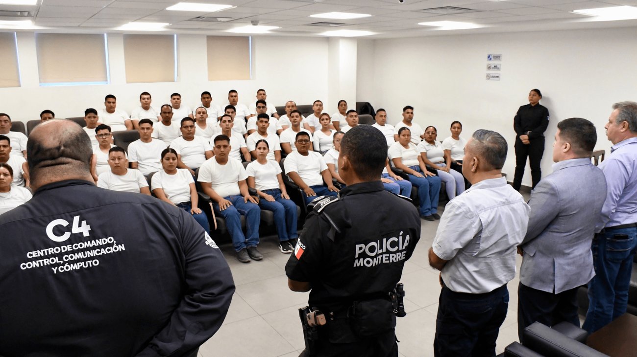 Inician formación 41 nuevos cadetes en Policía de Monterrey