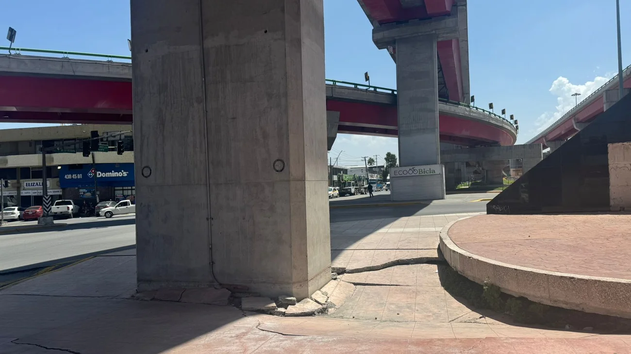 Crecen hundimientos en el Distribuidor Vial 'El Sarape'