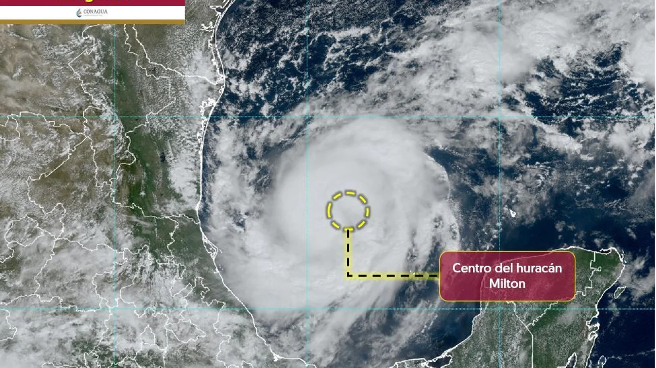 'Milton' se convierte en huracán de categoría 1