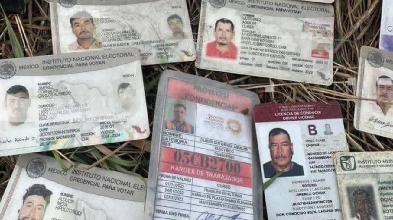 Quiénes son las personas de credenciales encontradas en Sinaloa