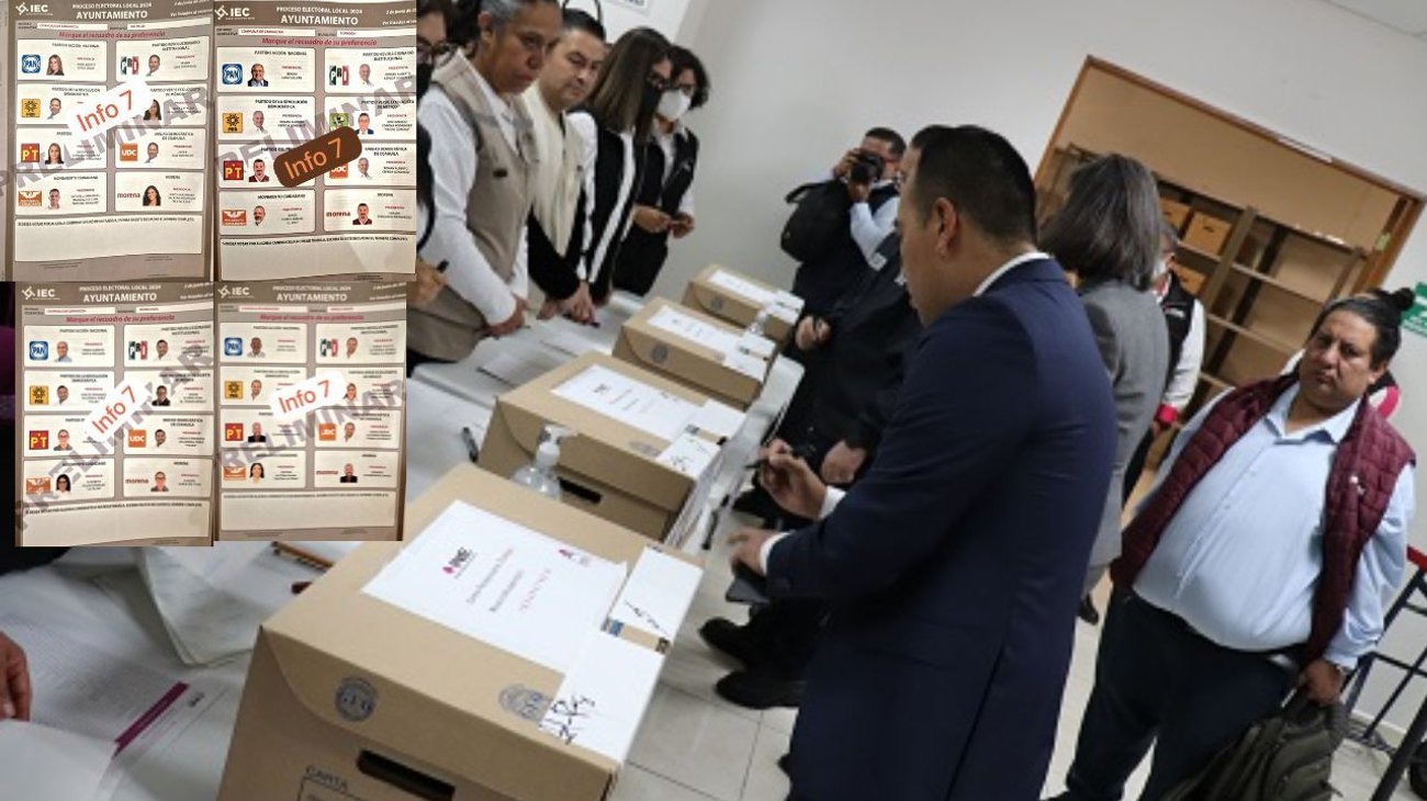 IEC presenta primeras pruebas de boletas electorales