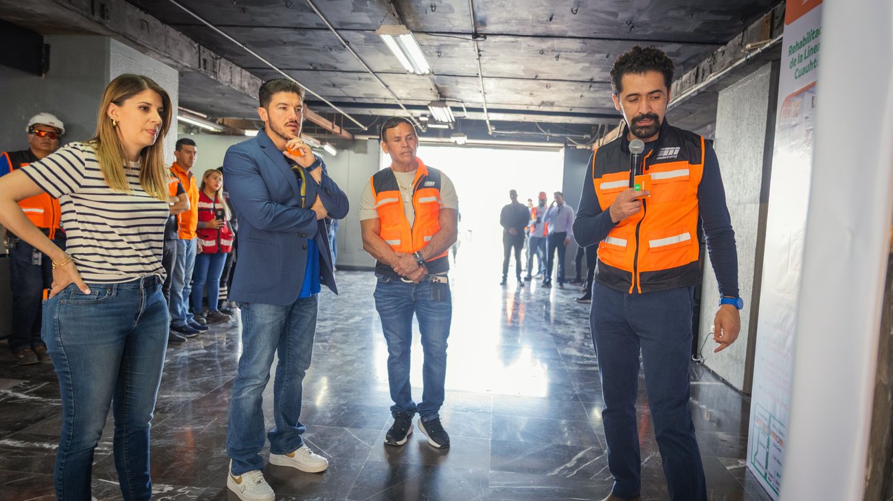 Acelera NL rehabilitación de Línea 1 del Metro para el Mundial