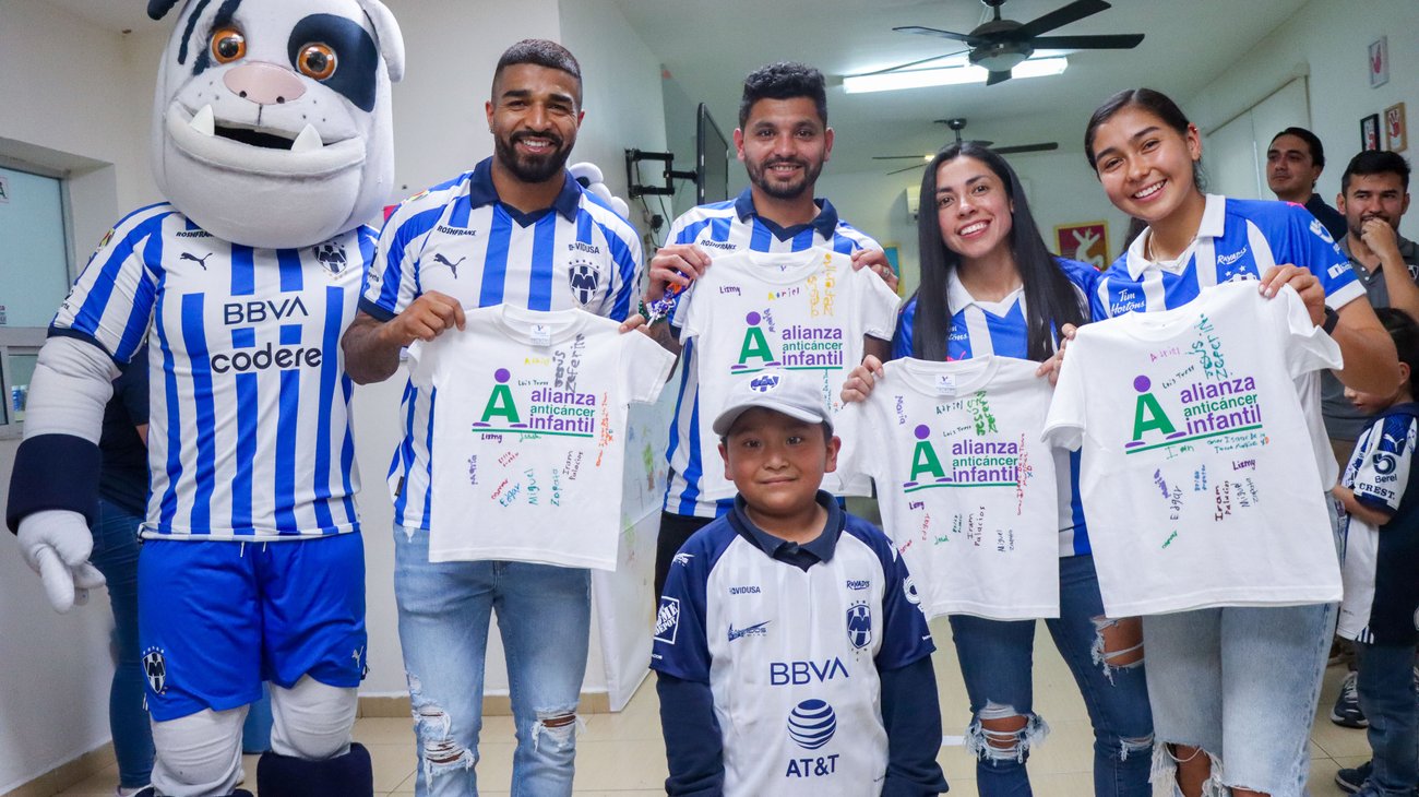 Rayados vivió lindos momentos en Alianza Anticáncer Infantil